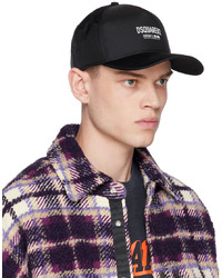 Casquette de base-ball noire DSQUARED2