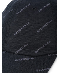 Casquette de base-ball noire Balenciaga