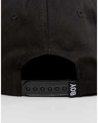 Casquette de base-ball noire Boy London