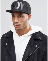 Casquette de base-ball noire Boy London