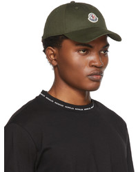 Casquette de base-ball olive Moncler