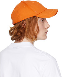 Casquette de base-ball orange Jacquemus