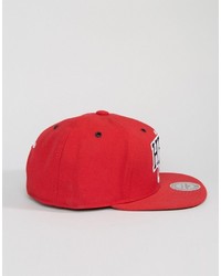 Casquette de base-ball rouge Mitchell & Ness