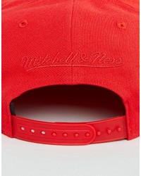 Casquette de base-ball rouge Mitchell & Ness