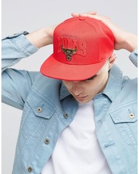 Casquette de base-ball rouge Mitchell & Ness