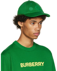 Casquette de base-ball verte Burberry