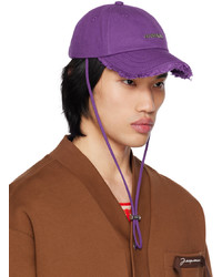 Casquette de base-ball violet clair Jacquemus