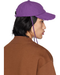 Casquette de base-ball violet clair Jacquemus