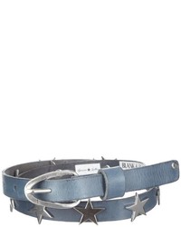 Ceinture bleue Blank and Studs by Dean Vincent