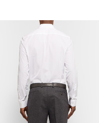 Ceinture en cuir gris foncé Paul Smith