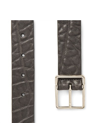 Ceinture en cuir gris foncé Paul Smith