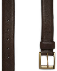 Ceinture en cuir marron foncé Mulberry