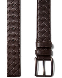 Ceinture en cuir marron foncé Bottega Veneta