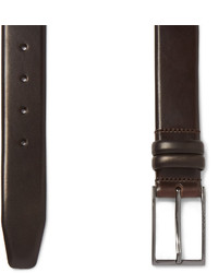 Ceinture en cuir marron foncé Hugo Boss