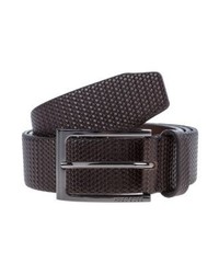 Ceinture en cuir marron foncé Hugo Boss