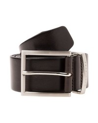 Ceinture en cuir marron foncé Hugo Boss