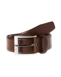 Ceinture en cuir marron foncé Hugo Boss