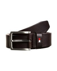 Ceinture en cuir marron foncé Tommy Hilfiger
