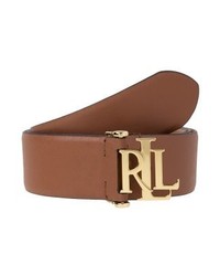 Ceinture en cuir marron Ralph Lauren