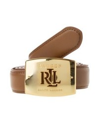 Ceinture en cuir marron Ralph Lauren
