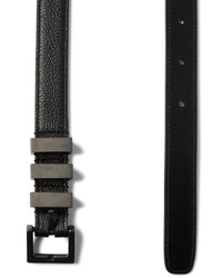 Ceinture en cuir noire Saint Laurent