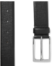 Ceinture en cuir noire Hugo Boss