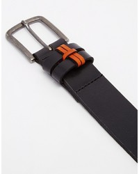 Ceinture en cuir noire Asos