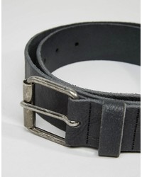 Ceinture en cuir noire Asos