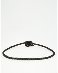 Ceinture en cuir noire Asos