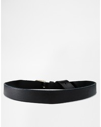 Ceinture en cuir noire Asos