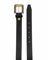 Ceinture en cuir noire VERSACE JEANS COUTURE