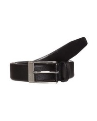 Ceinture en cuir noire Hugo Boss