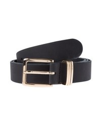 Ceinture en cuir noire KIOMI