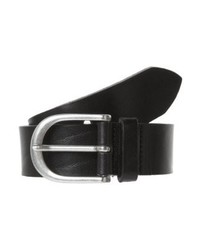 Ceinture en cuir noire Vanzetti