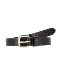 Ceinture en cuir noire Vanzetti