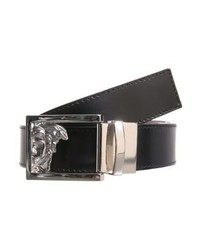 Ceinture en cuir noire Versace
