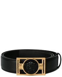 Ceinture en cuir noire Versace