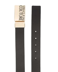 Ceinture en cuir ornée noire VERSACE JEANS COUTURE