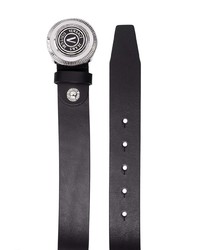 Ceinture en cuir ornée noire VERSACE JEANS COUTURE