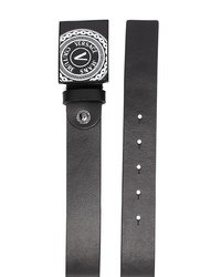 Ceinture en cuir ornée noire VERSACE JEANS COUTURE