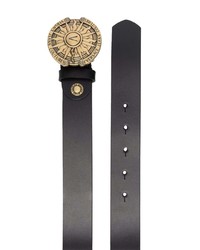 Ceinture en cuir ornée noire VERSACE JEANS COUTURE