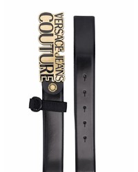 Ceinture en cuir ornée noire VERSACE JEANS COUTURE