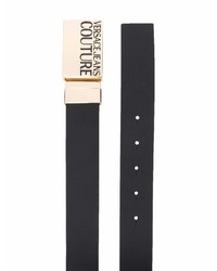 Ceinture en cuir ornée noire VERSACE JEANS COUTURE