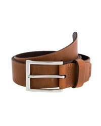 Ceinture en cuir tabac KIOMI
