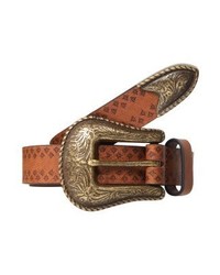 Ceinture en cuir tabac SPRINGFIELD