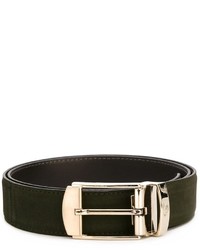 Ceinture en daim olive