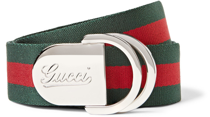 gucci canvas belt