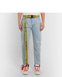 Ceinture en toile jaune Off-White