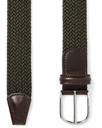 Ceinture en toile olive Andersons