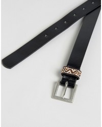 Ceinture géométrique noire Asos